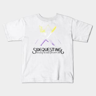 Nonbinary Sidequesting Logo Kids T-Shirt